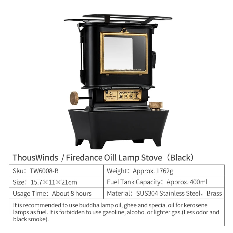 Fire Dance Oil Lamp, portable Stove  
